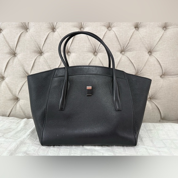 Michael kors Bancroft Collection Large leather handbag black - Picture 2 of 11